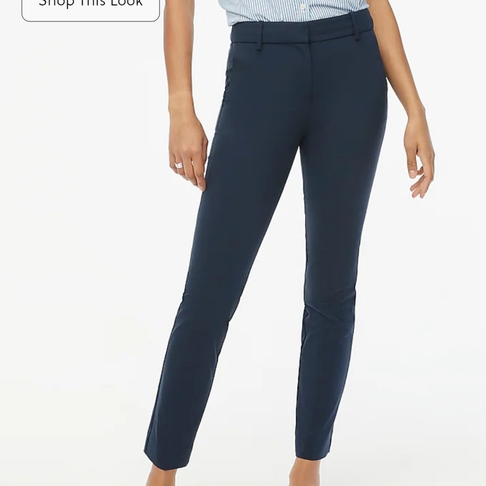 J.Crew Blue Minnie Slim Fit Trouser Pant size 0